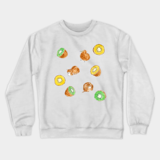 Kiwi Crewneck Sweatshirt by TOCOROCOMUGI